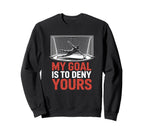 Coach Soccer Player Designs Goal Sweatshirt - Trendy Graphic Men Women
