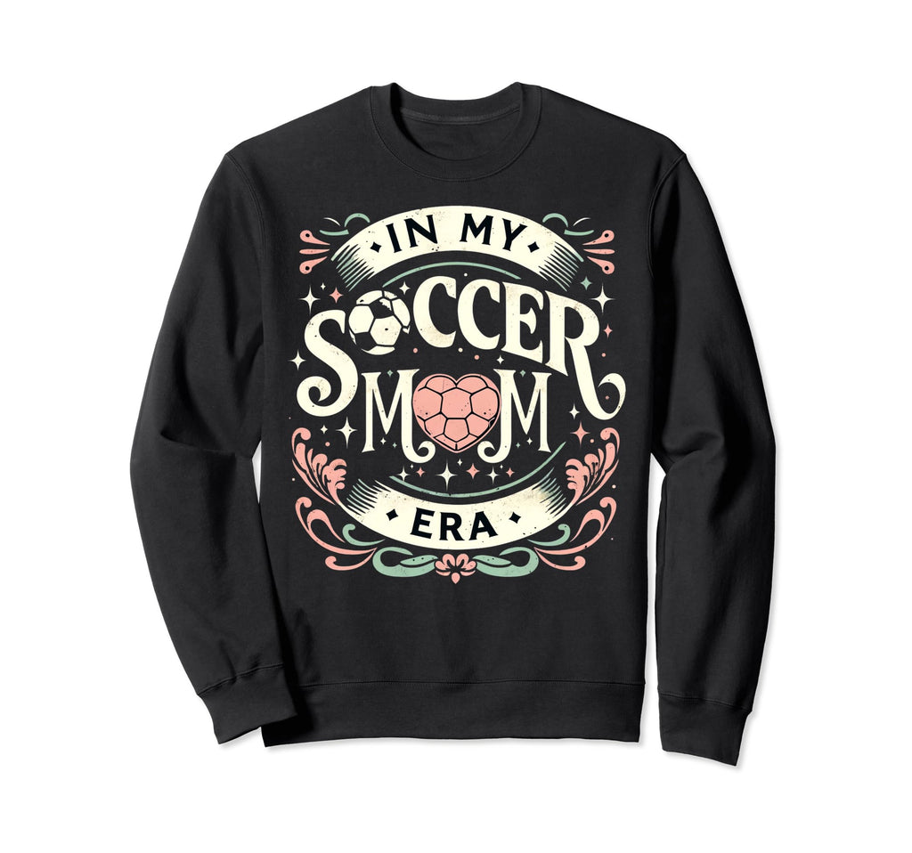 My Soccer Mom Era Heart Soccer Sweatshirt - Minimalist Print Men Women