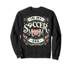 My Soccer Mom Era Heart Soccer Sweatshirt - Minimalist Print Men Women