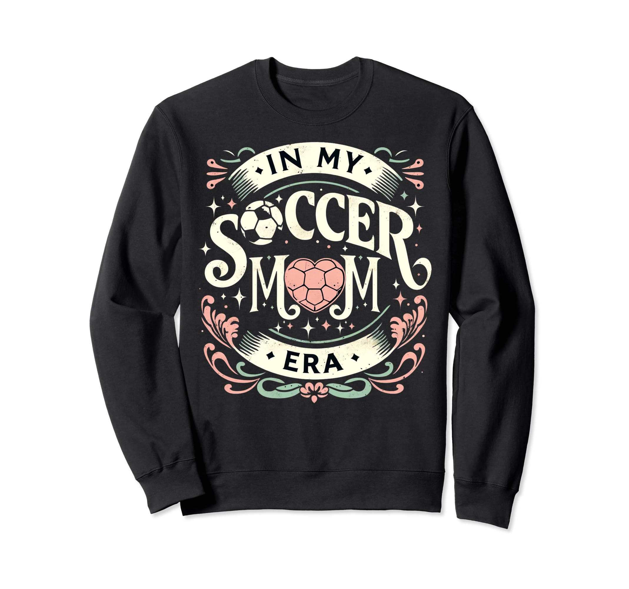 My Soccer Mom Era Heart Soccer Sweatshirt - Minimalist Print Men Women