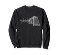 Funny Soccer Heartbeat Ecg Football Sweatshirt - Unique Graphic for Adults