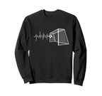 Funny Soccer Heartbeat Ecg Football Sweatshirt - Unique Graphic for Adults