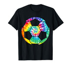 Soccer Player Soccer Ball Tie Dye T-Shirt - Casual Everyday Wear Men Women