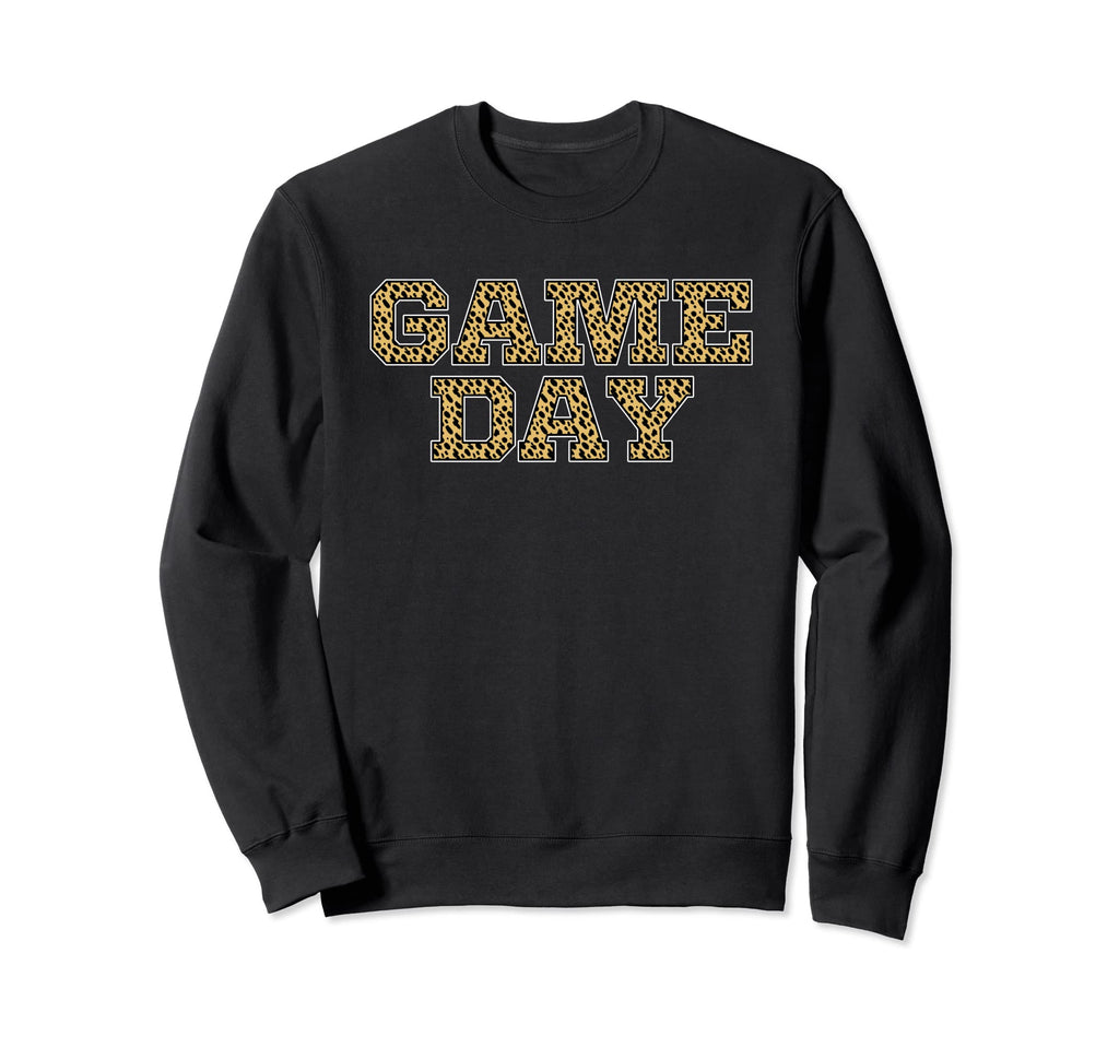 Game Day Leopard Animal Sports Sweatshirt - Aesthetic Graphic for Adults