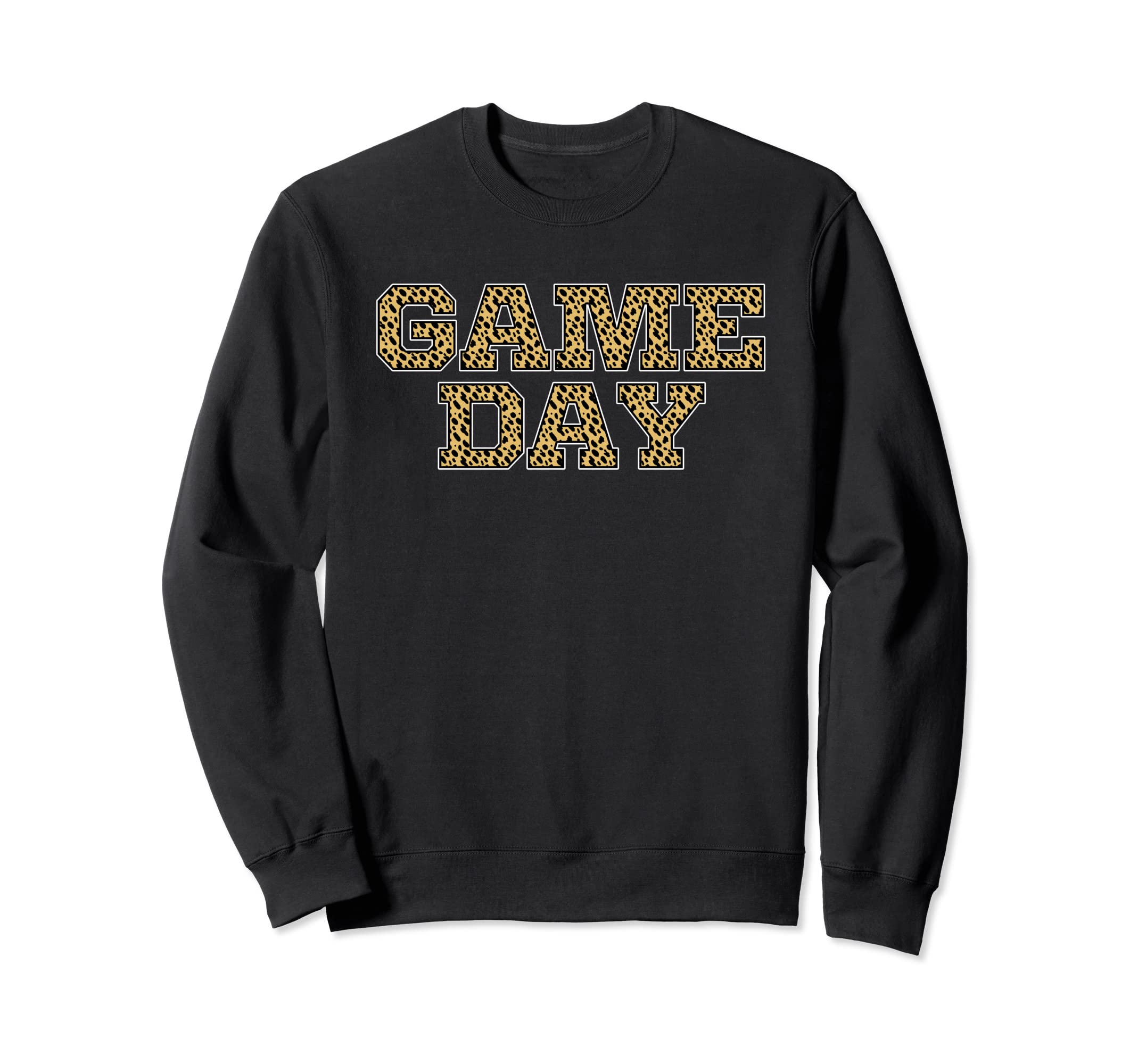 Game Day Leopard Animal Sports Sweatshirt - Aesthetic Graphic for Adults