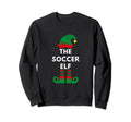 Elves Santa Soccer Elf Sporty Sweatshirt - Aesthetic Graphic for Adults