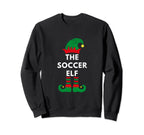 Elves Santa Soccer Elf Sporty Sweatshirt - Aesthetic Graphic for Adults