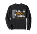 Lifes About Goals And Assists Sweatshirt - Casual Everyday Wear for Adults