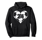 Soccer Number 24 Jersey Funny Soccer Hoodie - Trendy Graphic Men Women