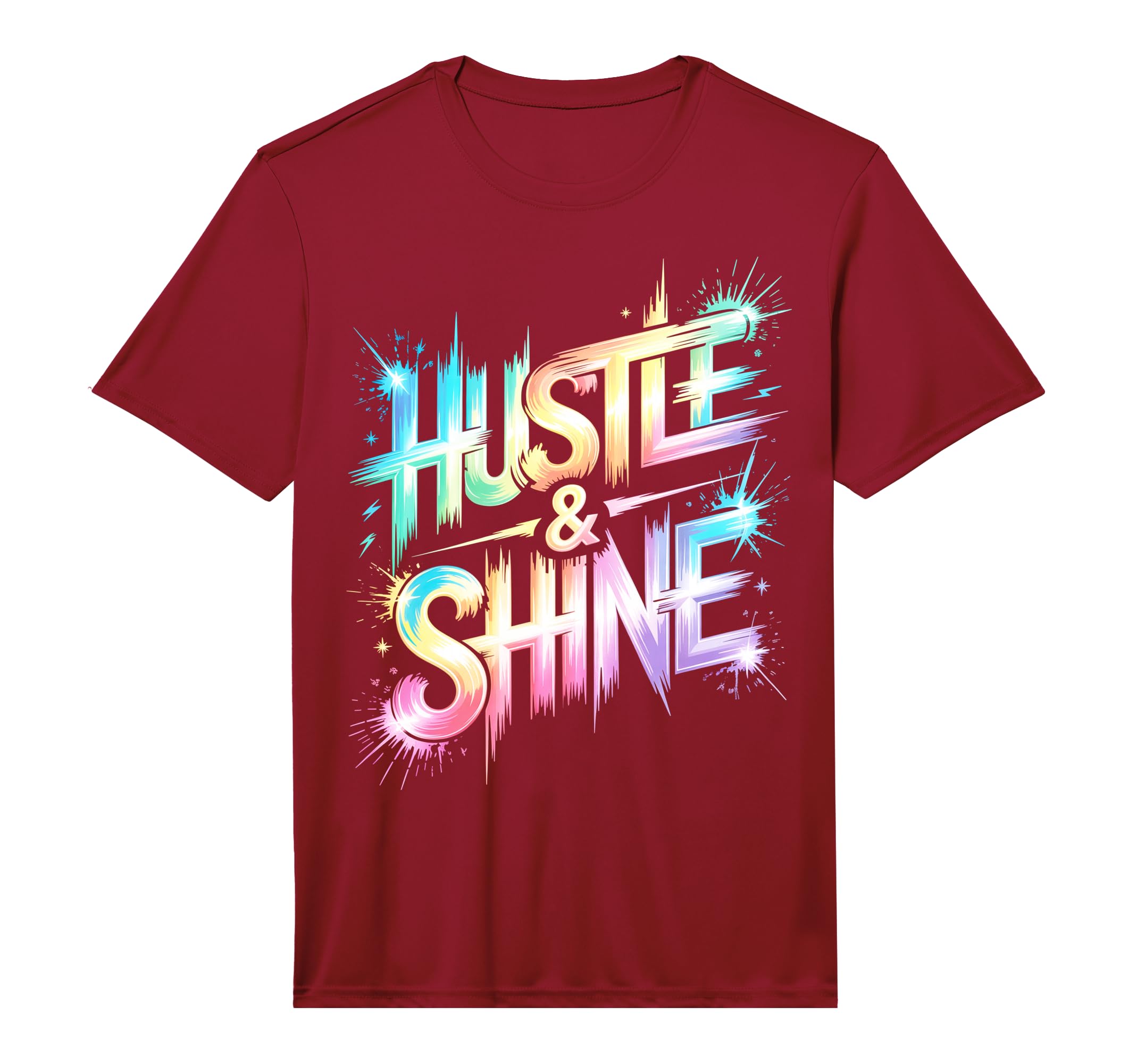 Lets Go Hustle Shine All We Do Win T-Shirt - Trendy Graphic Men Women