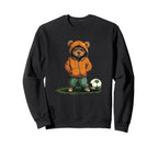 Funny Teddy Bear Loves Soccer And Sweatshirt - Trendy Graphic for Adults