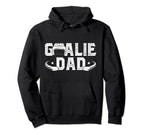 Ice Hockey Goalie Dad Hockey Hoodie - Aesthetic Graphic for Adults