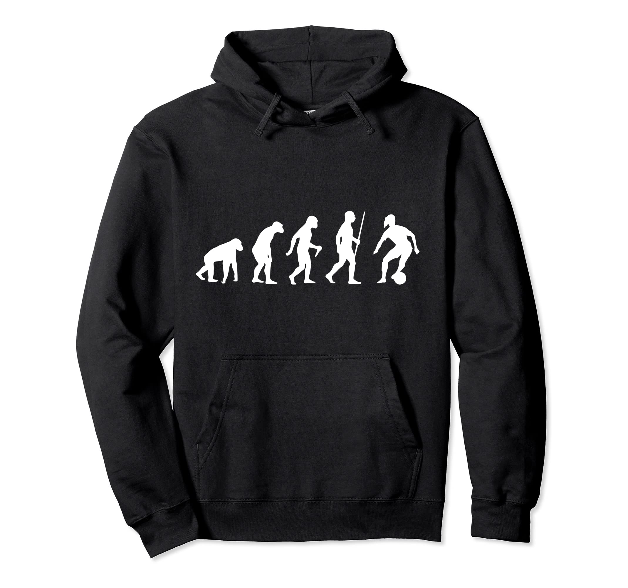 Soccer Player Dribble Hoodie - Minimalist Print for Adults