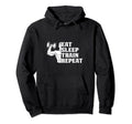 Eat Sleep Train Repeat Sport Lovers Hoodie - Unique Graphic Men Women