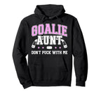 Hockey Goalie Aunt Funny Ice Hockey Hoodie - Casual Everyday Wear Unisex