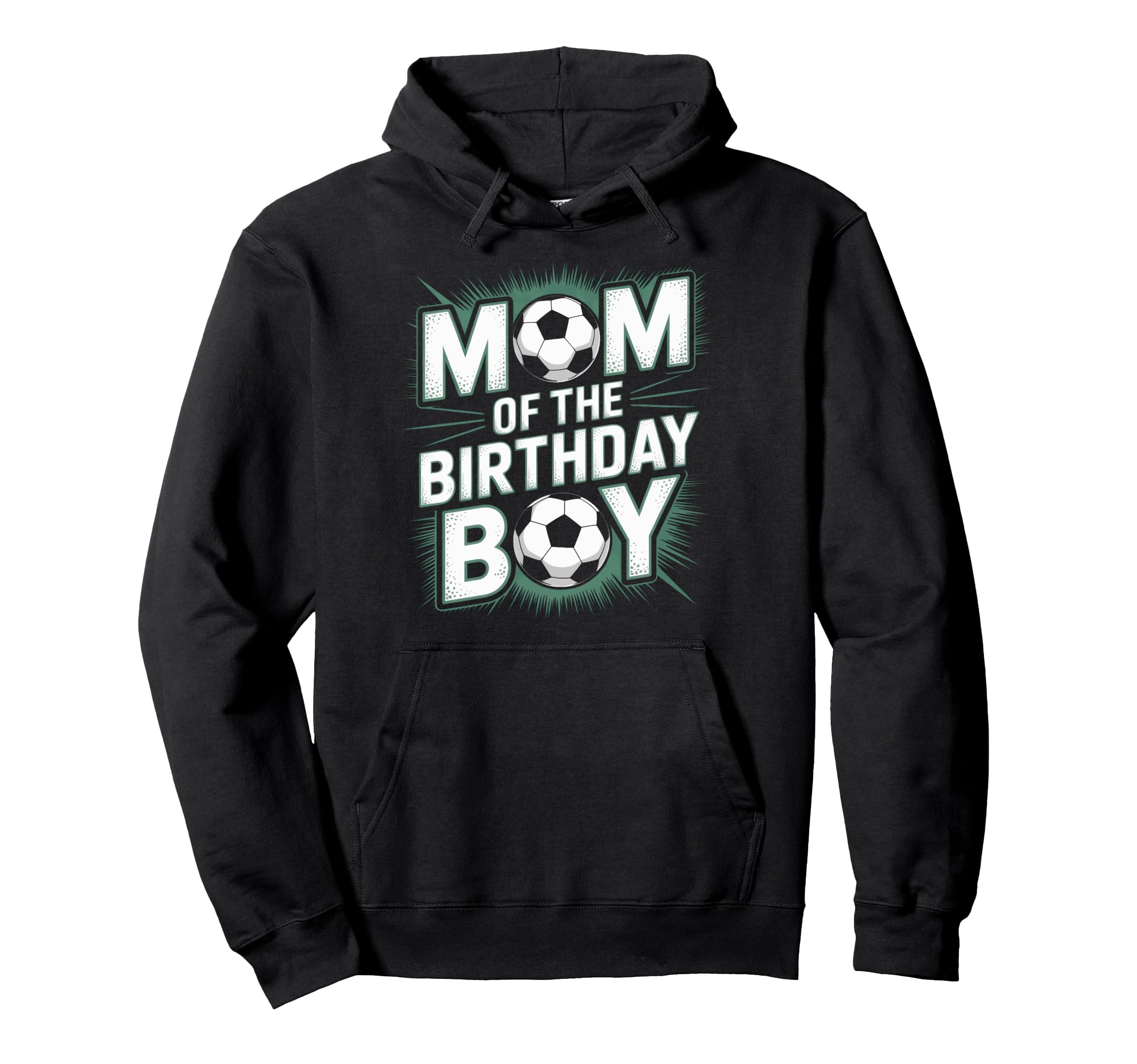Soccer Birthday Mom Soccer Fans Hoodie - Fun Novelty Design Men Women