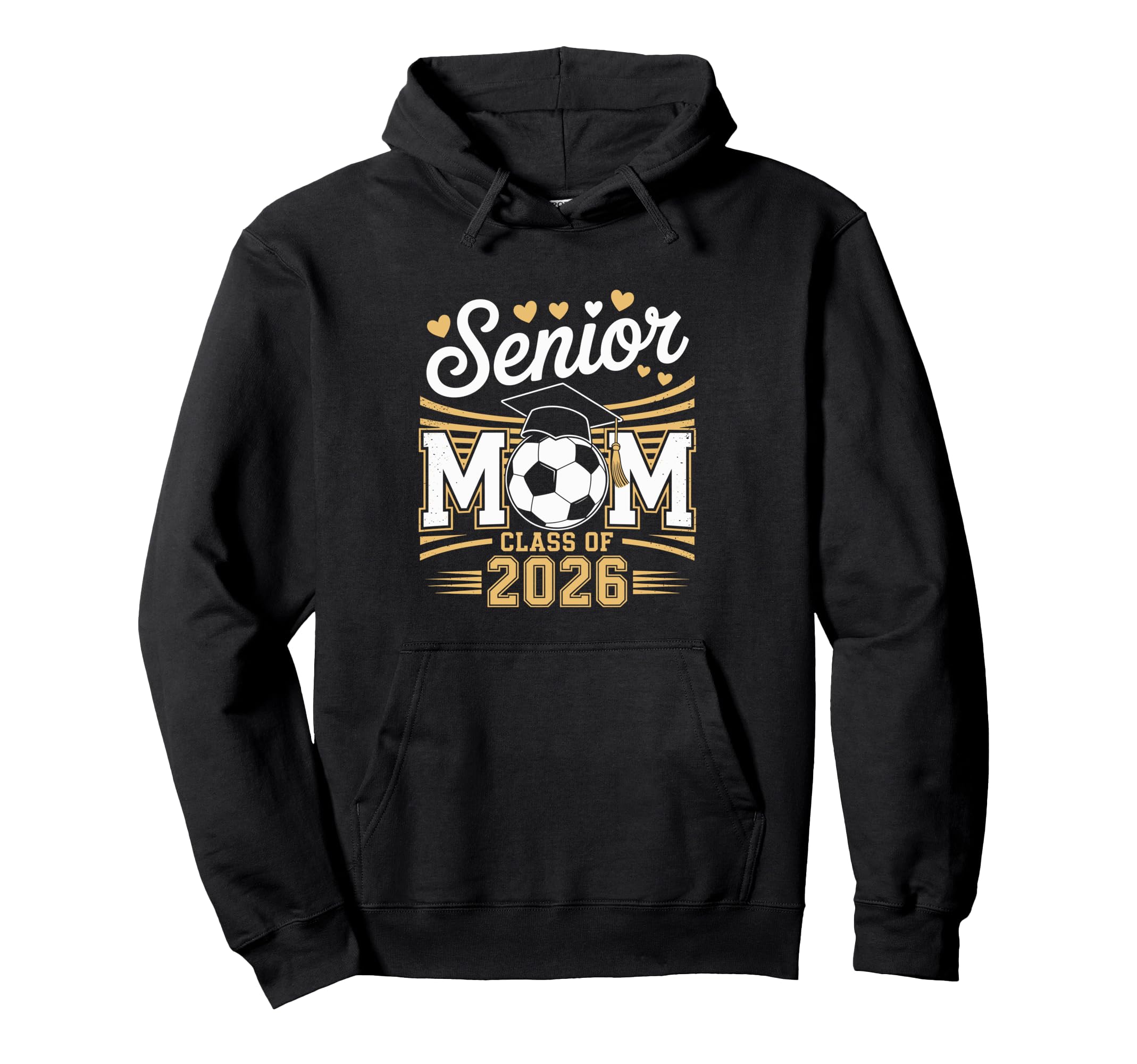 Senior Soccer Mom Class 2026 Hoodie - Trendy Graphic Unisex