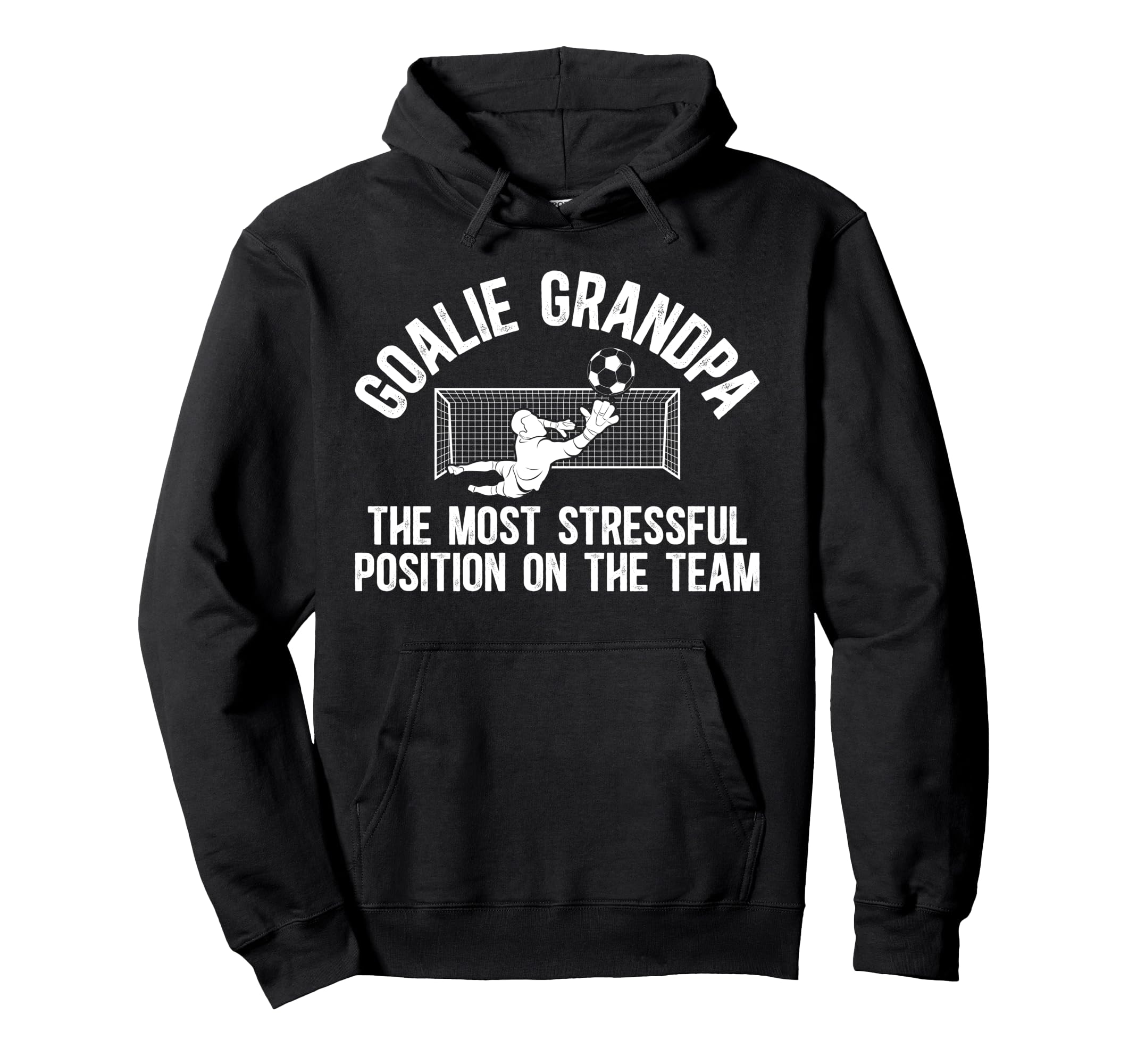 Funny Soccer Goalie Grandpa Soccer Hoodie - Novelty Apparel Men Women