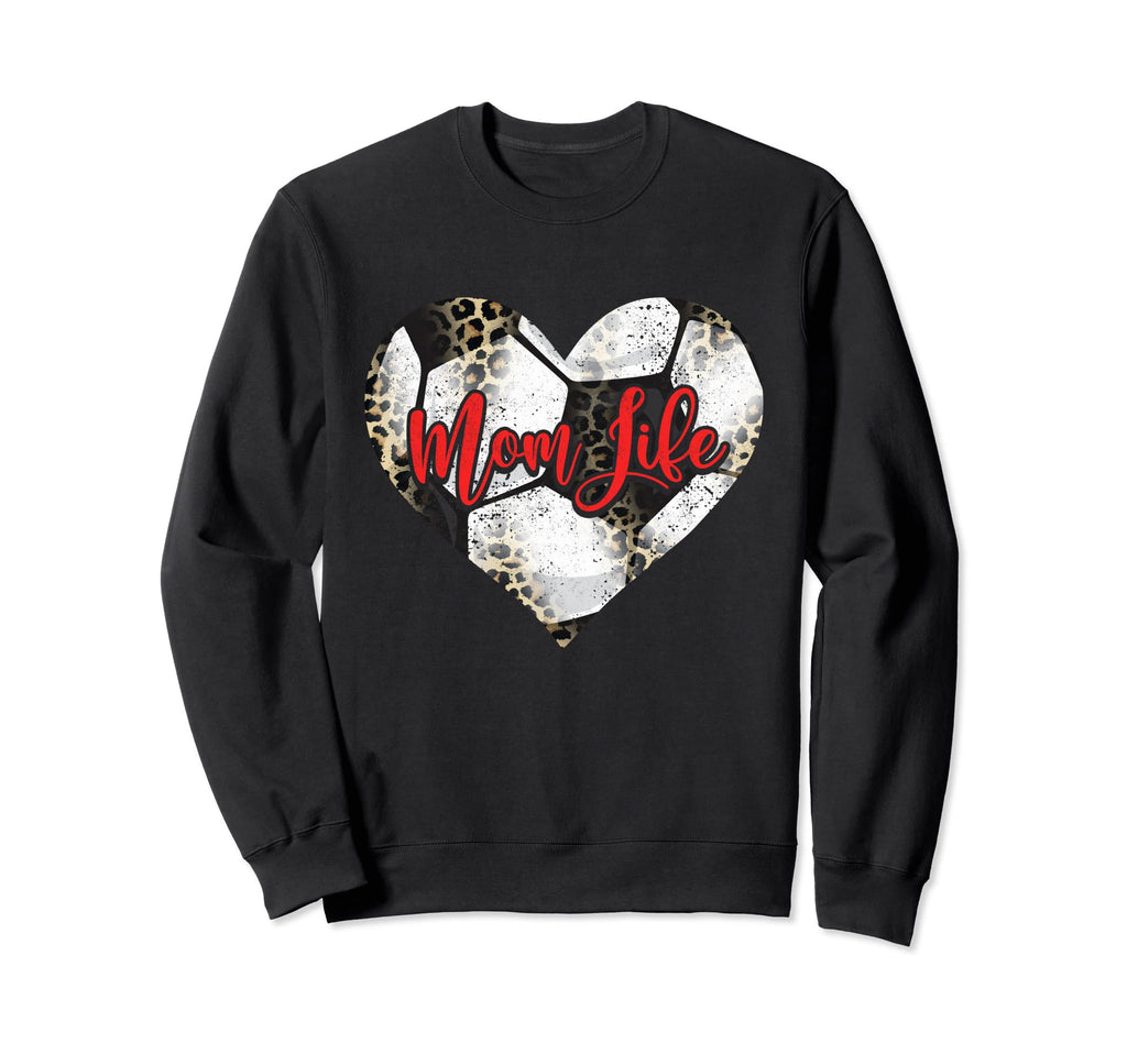 Soccer Mom Heart Mothers Day Sport Mama Sweatshirt - Unique Graphic Unisex