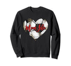 Soccer Mom Heart Mothers Day Sport Mama Sweatshirt - Unique Graphic Unisex