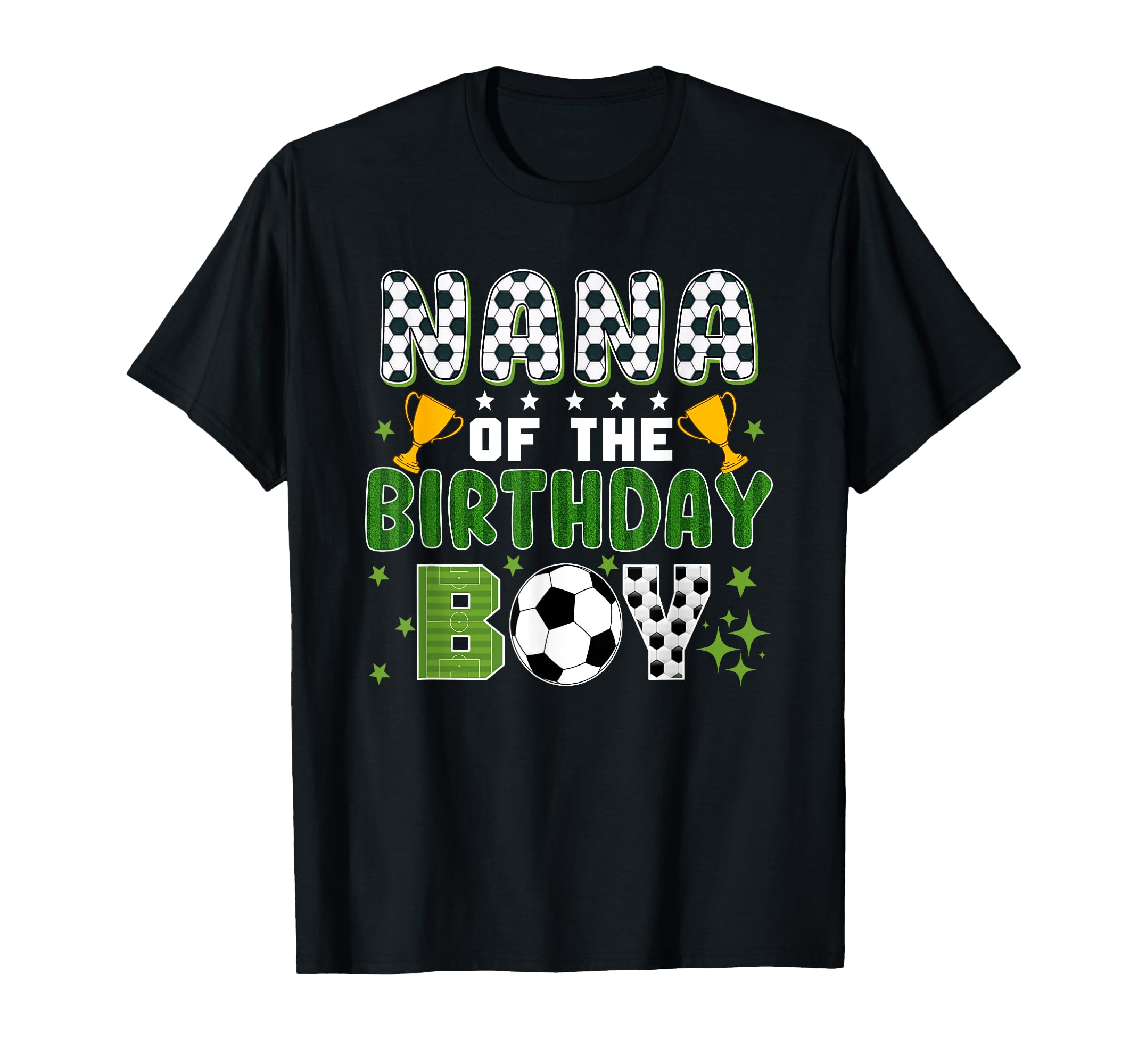 Nana Birthday Soccer Group Family T-Shirt - Trendy Graphic Men Women