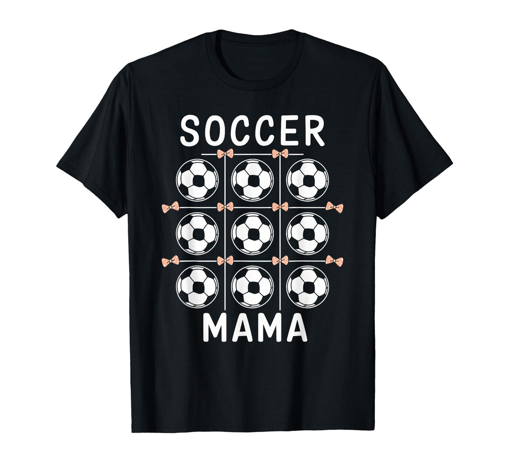 Soccer Mama Coquette Bow Soccer Mom T-Shirt - Novelty Apparel for Adults