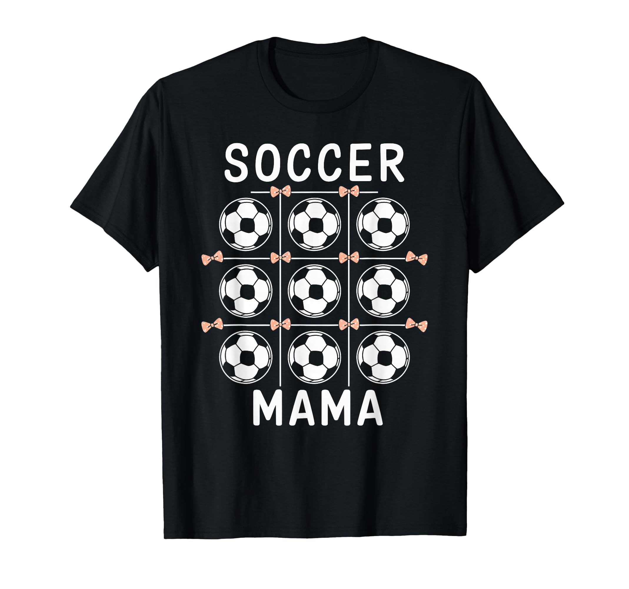 Soccer Mama Coquette Bow Soccer Mom T-Shirt - Novelty Apparel for Adults