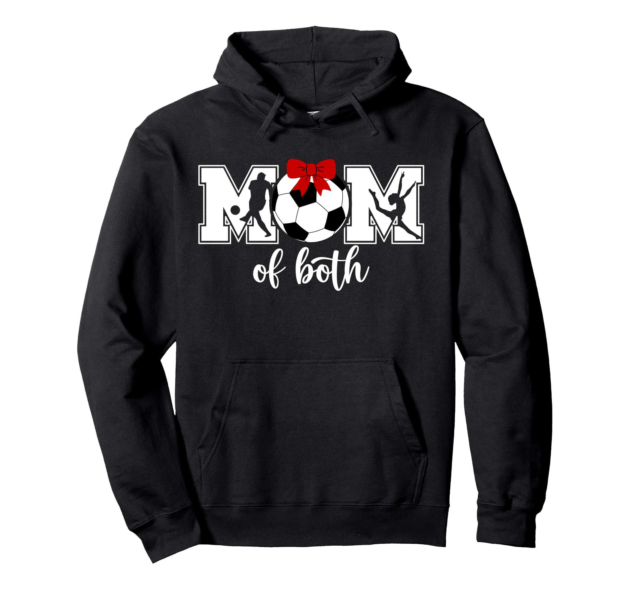 Mom Both Proud Soccer And Dance Mom Hoodie - Casual Everyday Wear Men Women