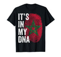 Its My Dna Moroccan Flag Morocco T-Shirt - Aesthetic Graphic Men Women