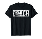 Coach Volleyball Team College Volleyball T-Shirt - Minimalist Print Unisex