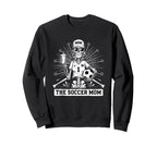 Soccer Mom Skeletton Halloween Sweatshirt - Casual Everyday Wear Unisex