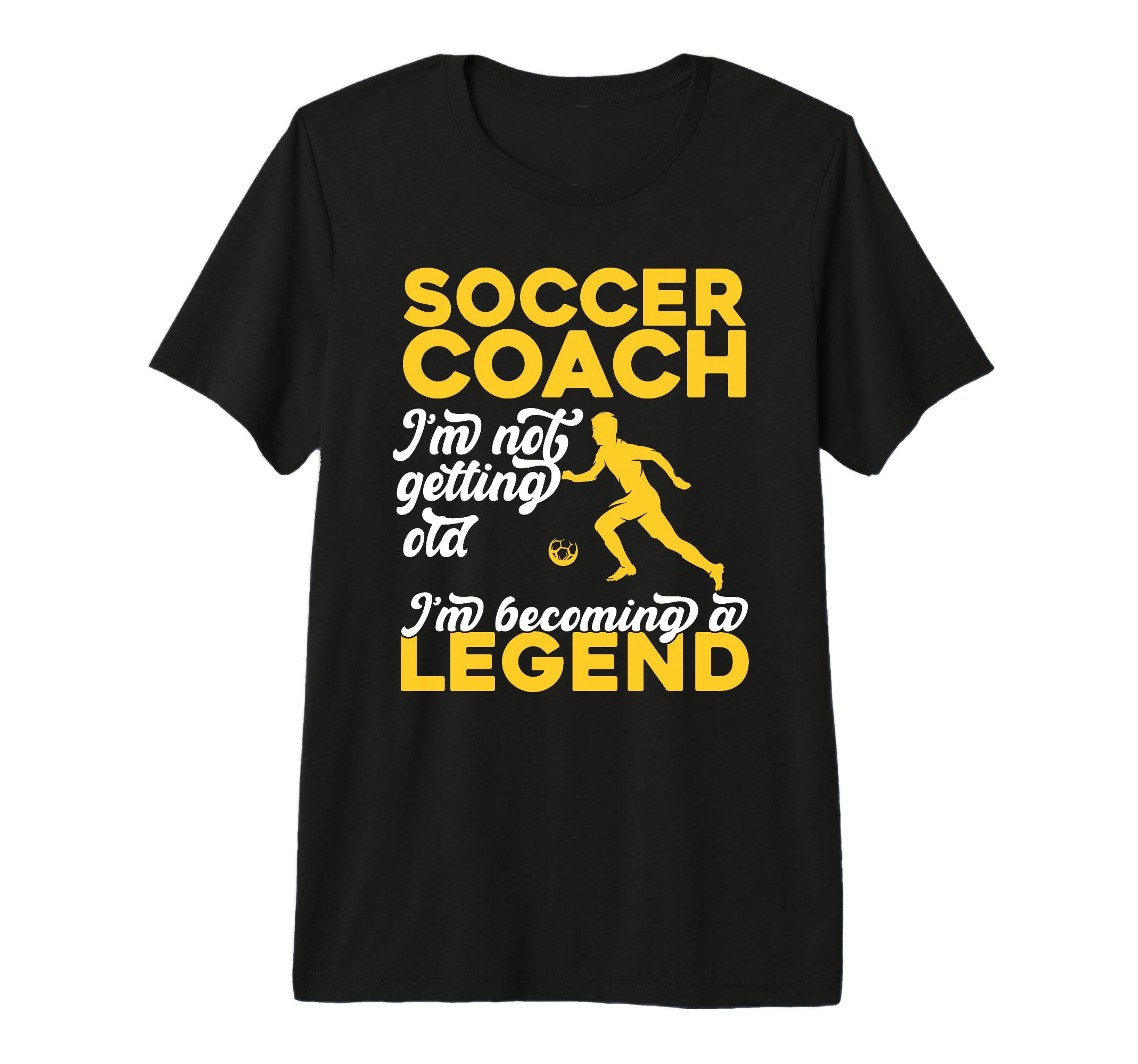 Mens Soccer Coaching Training Trainer T-Shirt - Minimalist Print Men Women