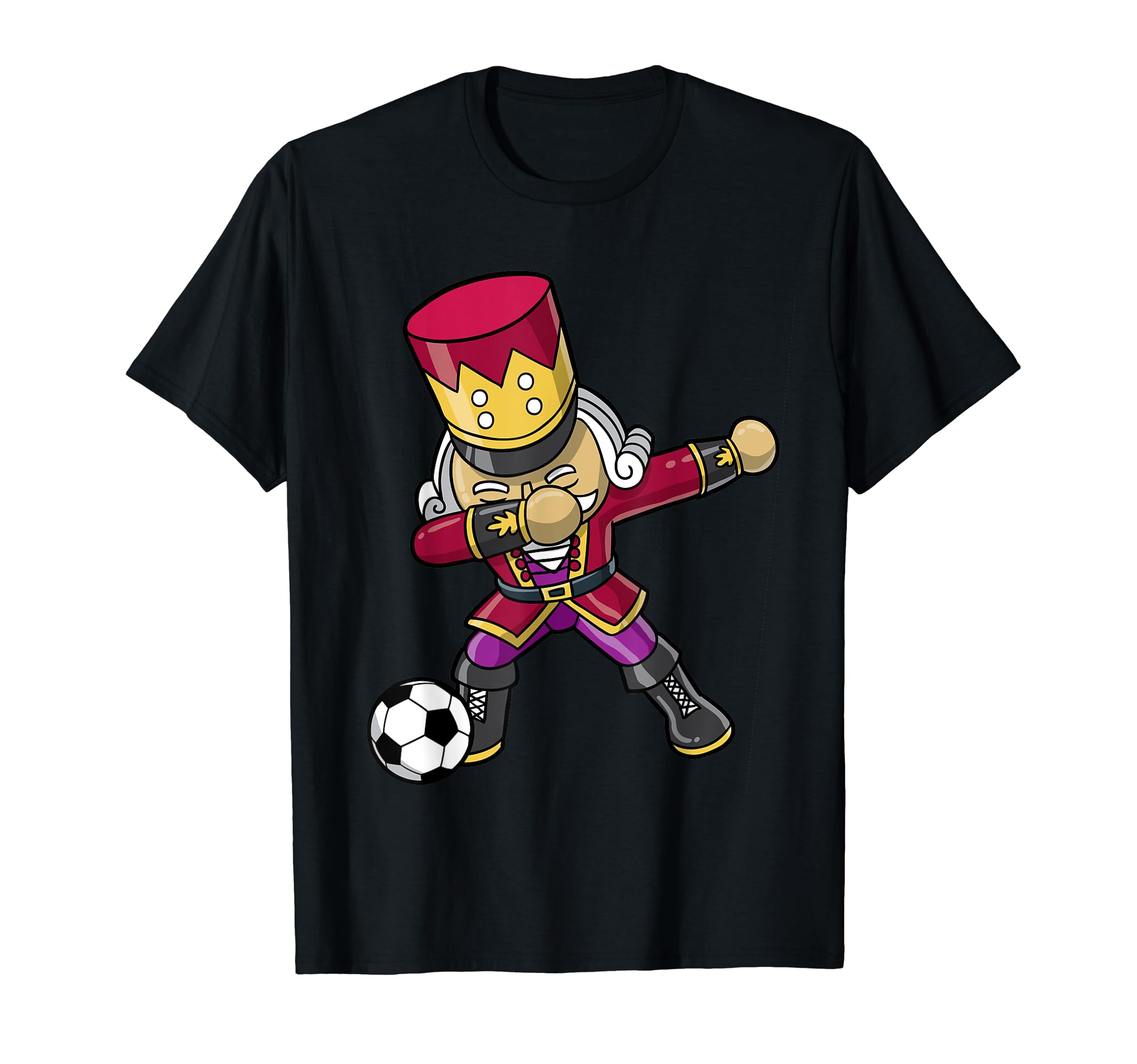Nutcracker Dabbing Soccer Player T-Shirt - Aesthetic Graphic for Adults