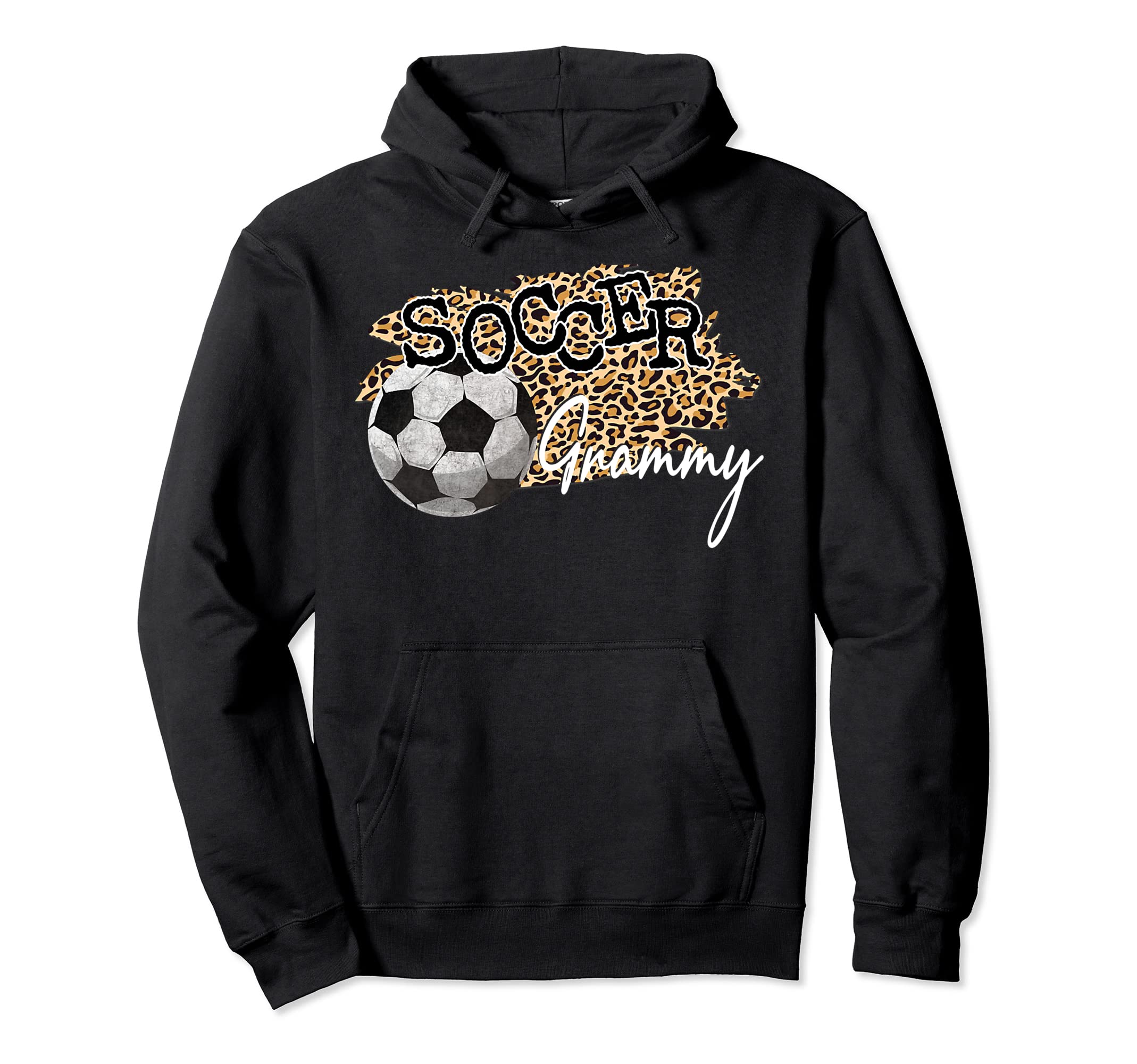 Soccer Grammy Leopard Soccer Grammy Hoodie - Trendy Graphic Unisex