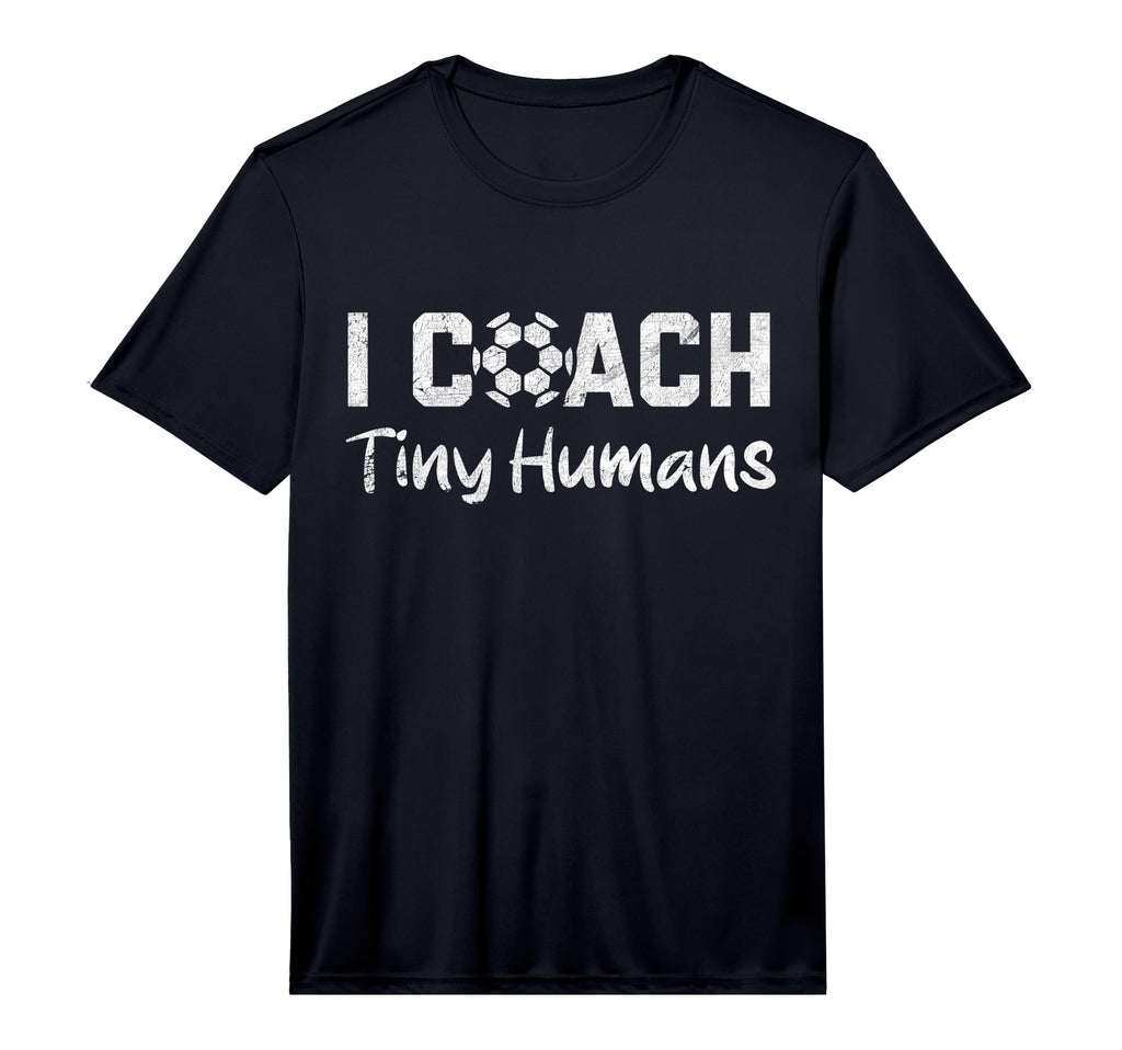 Mens I Coach Tiny Humans Soccer Funny T-Shirt - Minimalist Print Men Women