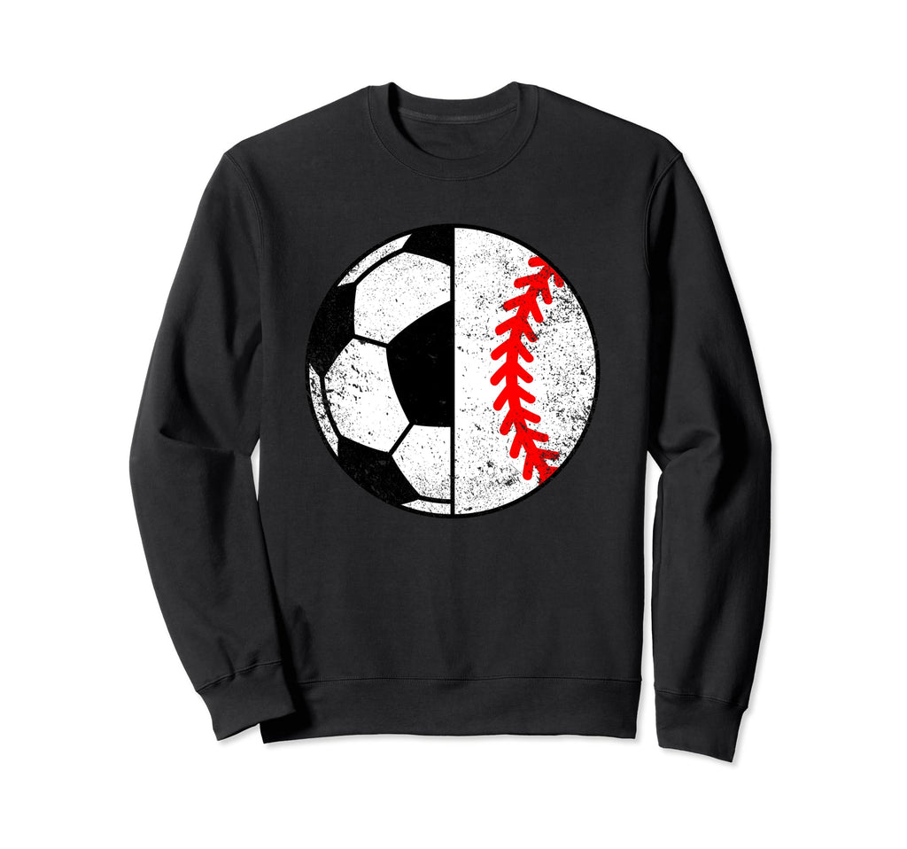 Soccer Baseball Player Funny Sweatshirt - Minimalist Print Men Women