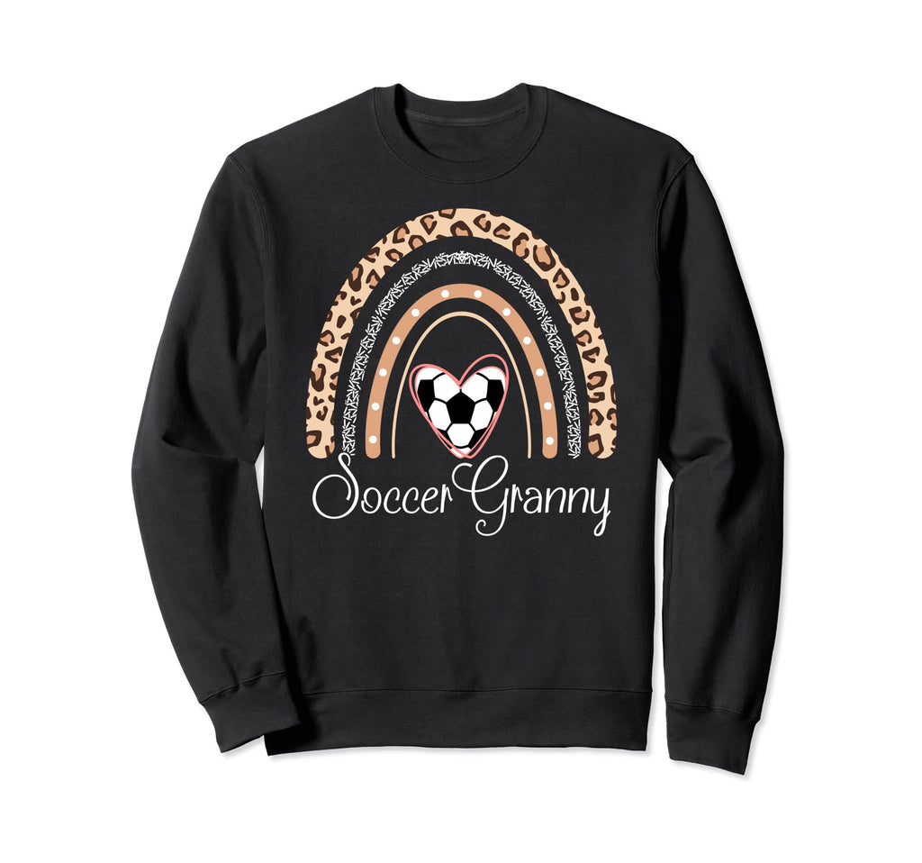 Soccer Granny Boho Rainbow Funny Sweatshirt - Casual Everyday Wear Unisex