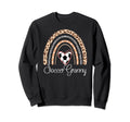 Soccer Granny Boho Rainbow Funny Sweatshirt - Casual Everyday Wear Unisex