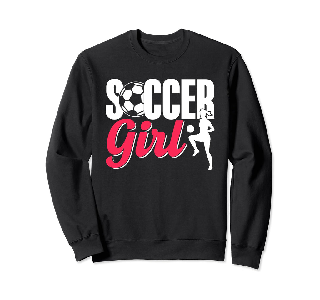 Soccer Team Player Womens Soccer Sweatshirt - Minimalist Print for Adults
