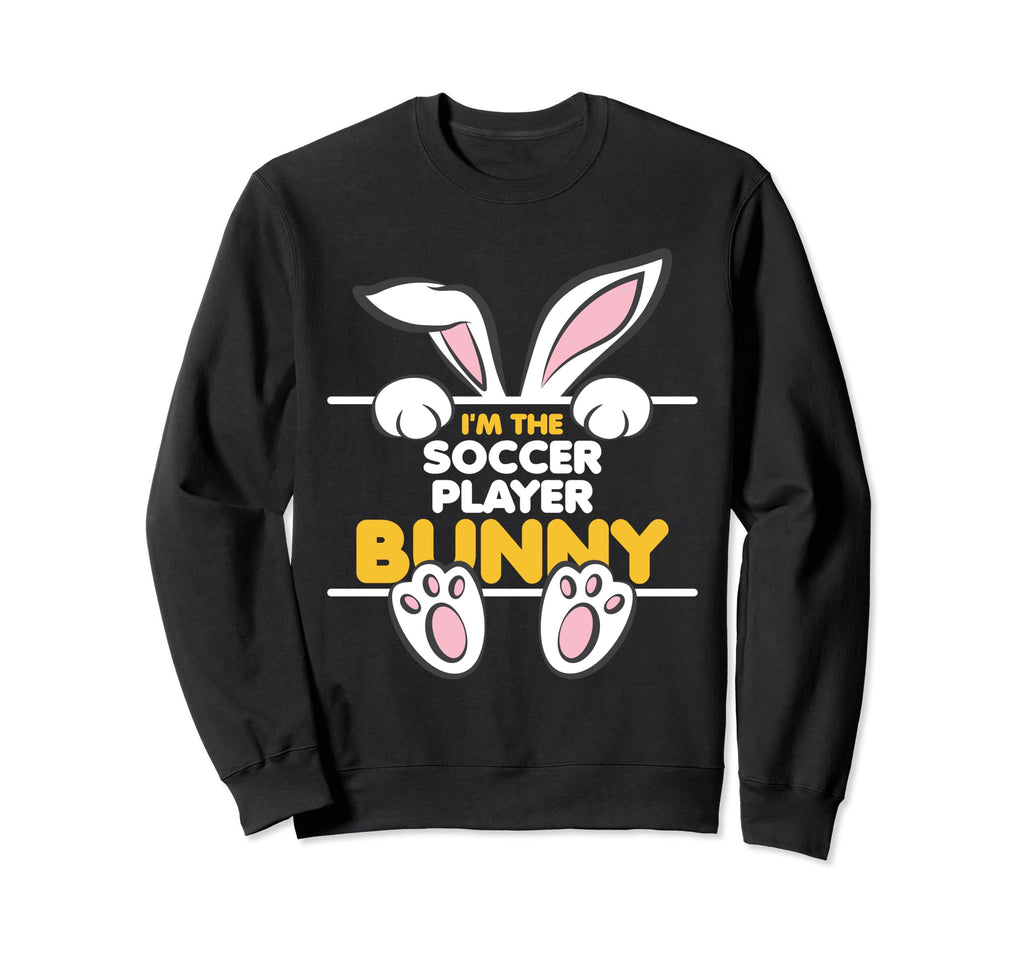 Im Soccer Player Bunny Funny Sweatshirt - Novelty Apparel for Adults