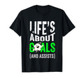 Soccer Funny Life Is About Goals And T-Shirt - Custom Art Print for Adults