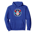 American Flag Soccer Player Teen Soccer Hoodie - Novelty Apparel for Adults
