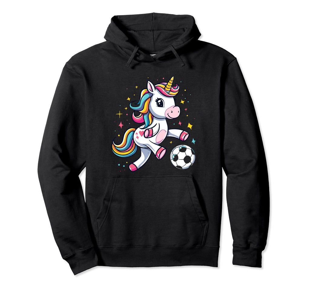 Funny Soccer Unicorn Soccer Player Hoodie - Streetwear Style for Adults