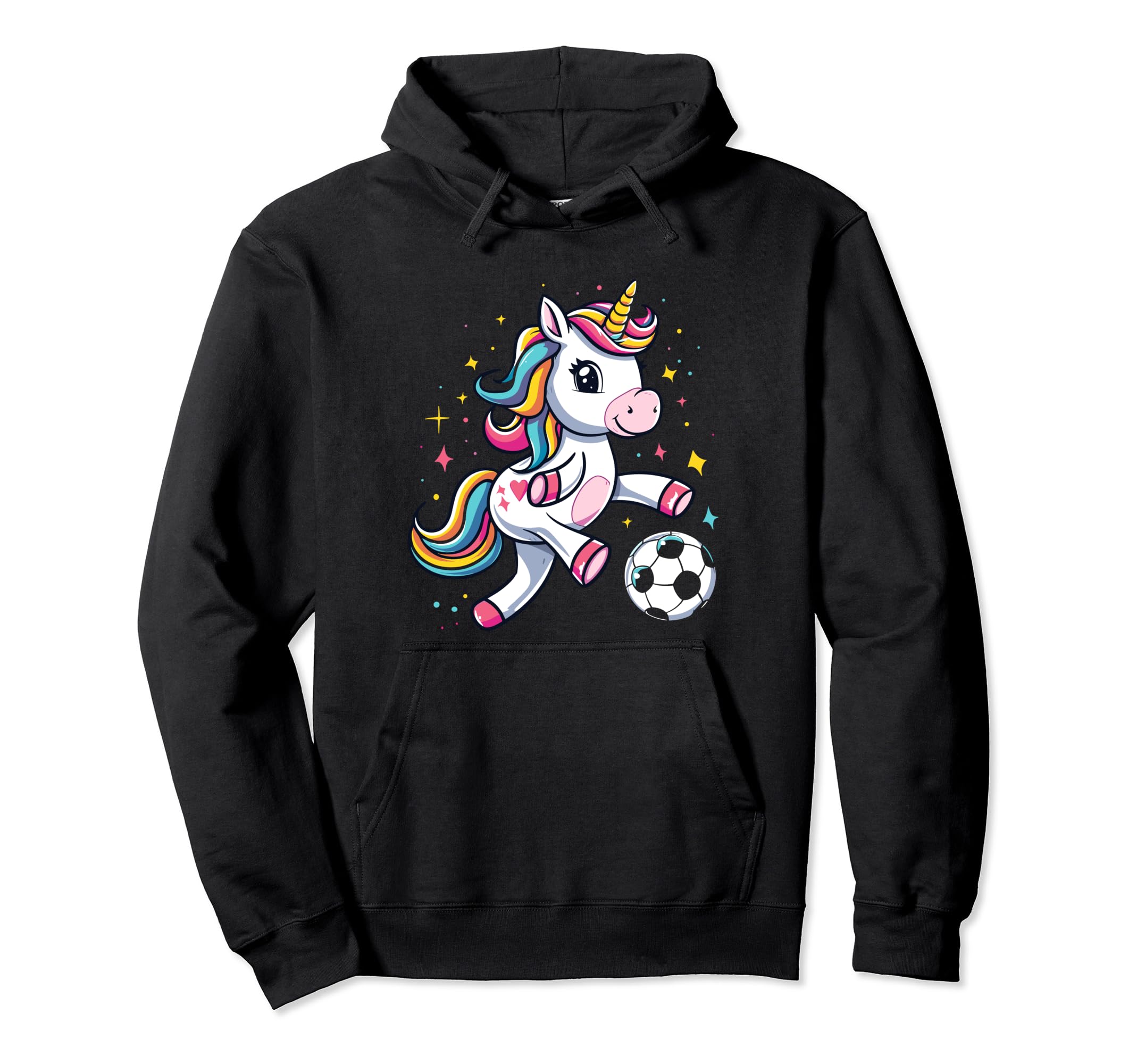 Funny Soccer Unicorn Soccer Player Hoodie - Streetwear Style for Adults