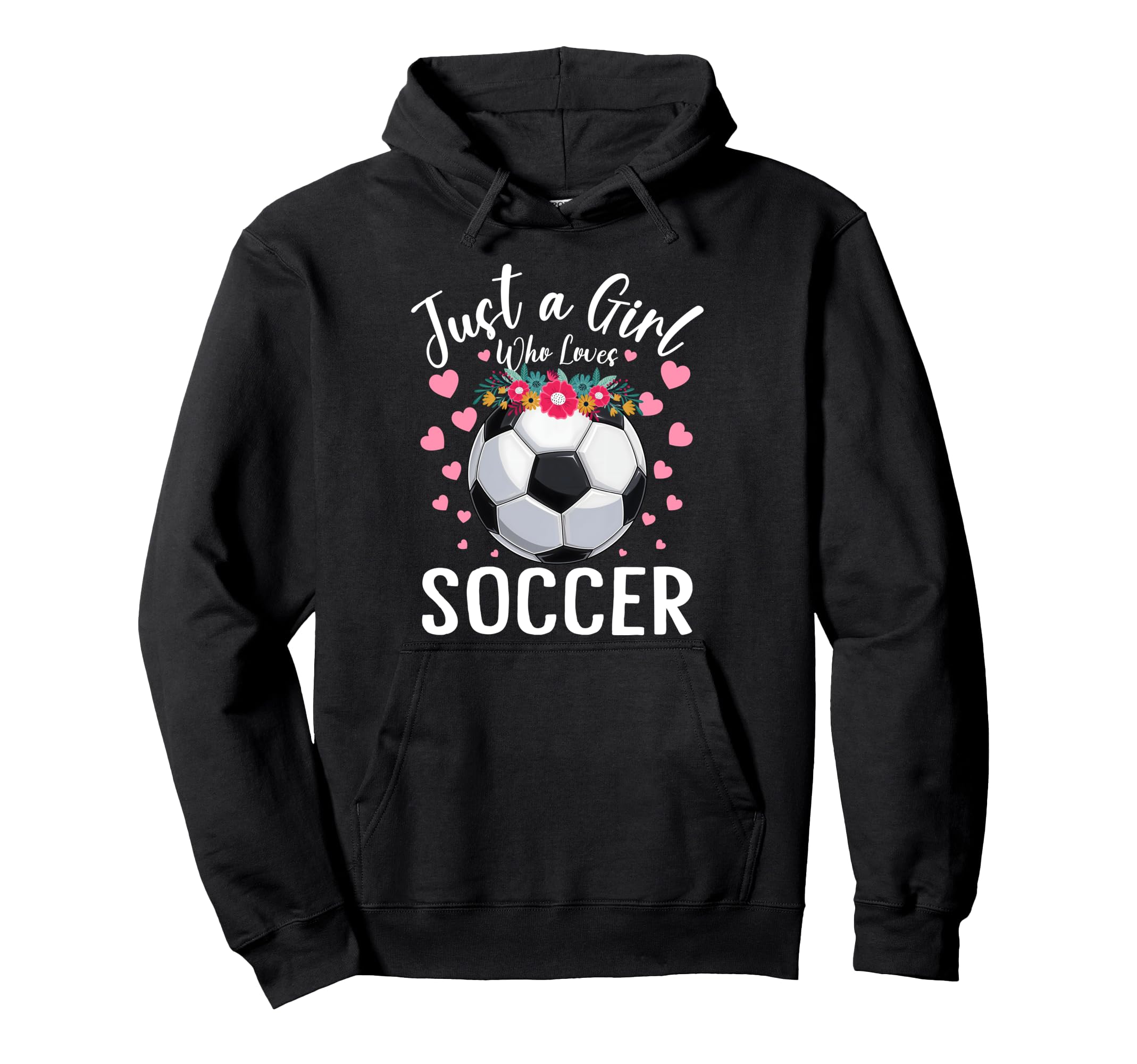Just Who Loves Soccer Sports Player Hoodie - Minimalist Print Men Women