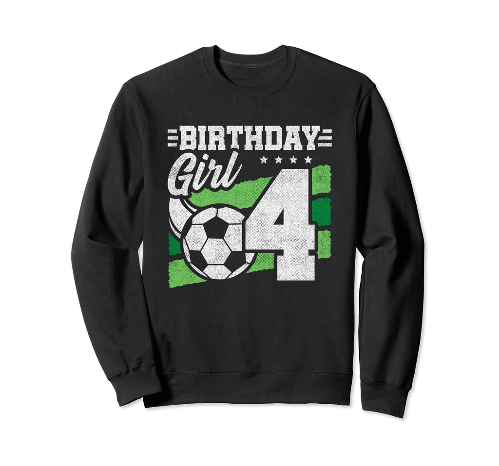 4Th Birthday Soccer Party 4 Year Sweatshirt - Trendy Graphic for Adults