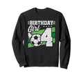 4Th Birthday Soccer Party 4 Year Sweatshirt - Trendy Graphic for Adults