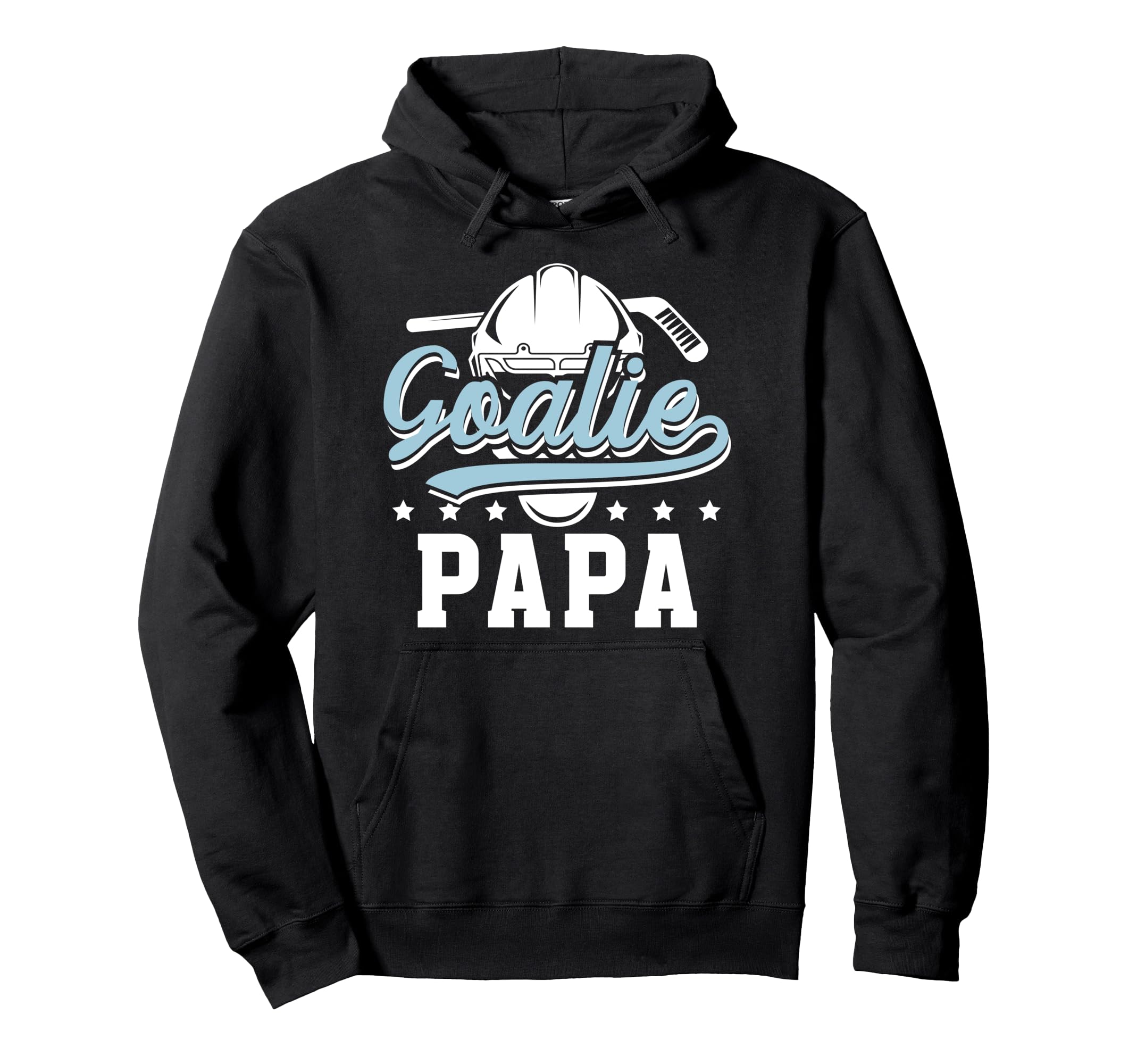 Ice Hockey Goalie Papa Ice Hockey Hoodie - Custom Art Print Men Women