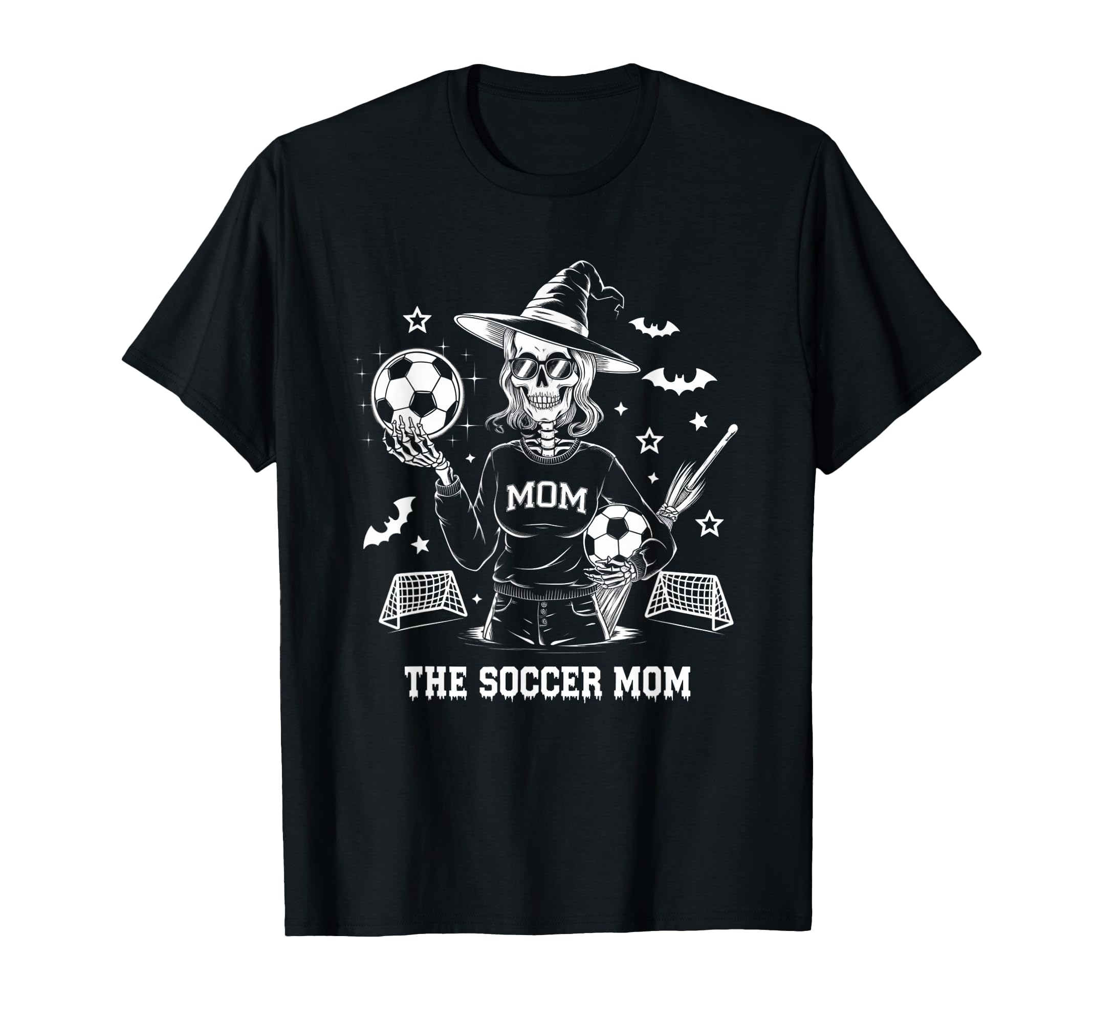 Soccer Mom Skeletton Halloween Soccer T-Shirt - Trendy Graphic for Adults