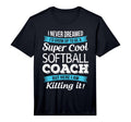 Funny Softball Coach Thank You Gift T-Shirt - Custom Art Print Unisex